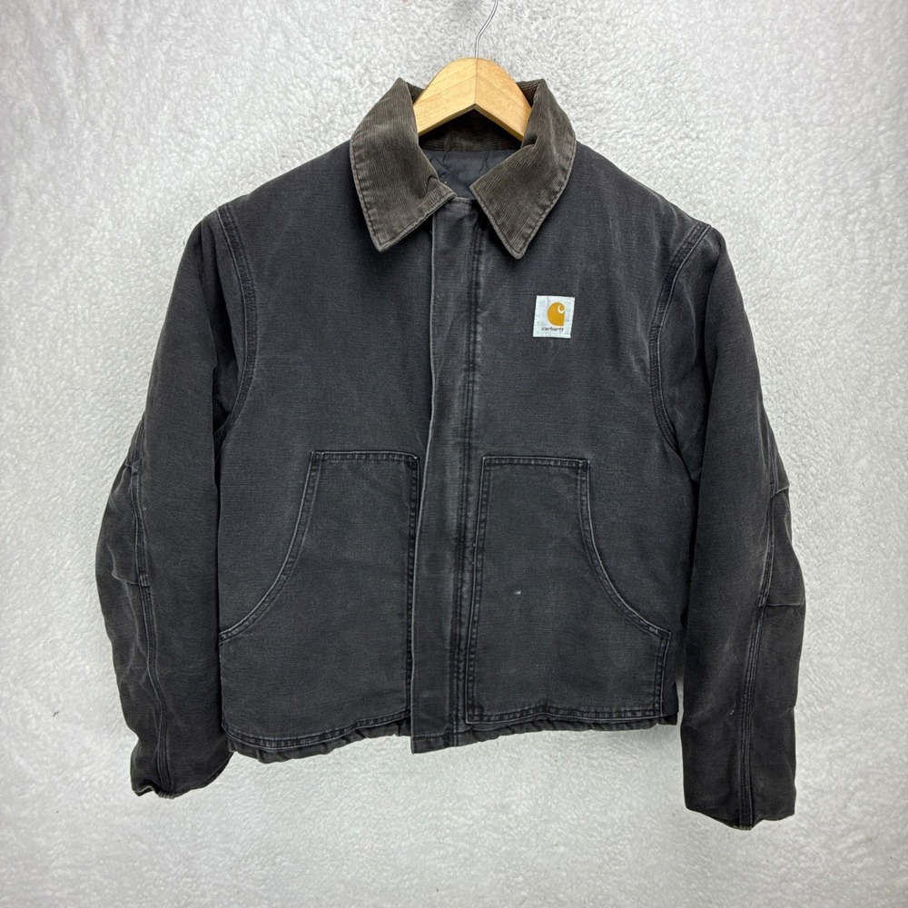 Carhartt Sandstone Jacket Arctic Quilt Lined Mens Medium J02 BLK Black READ